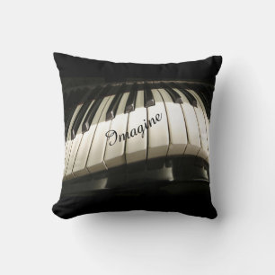 Piano Keys Decorative Throw Pillow