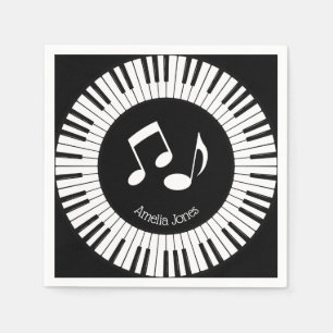 Piano Keys Design Napkins
