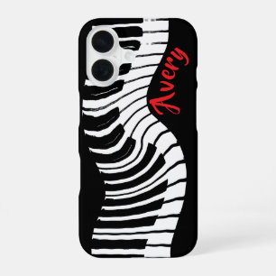 Piano Keys Distorted Customizable iPhone 16 Case