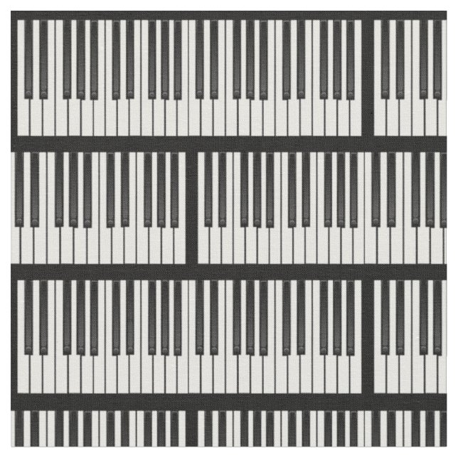 Piano Keys Fabric (Close Up)