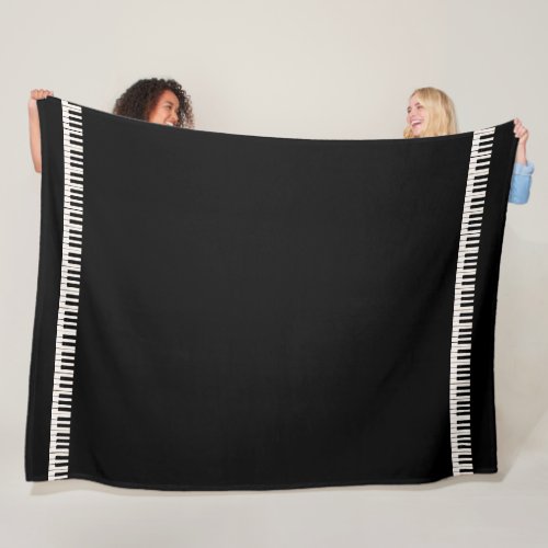 Piano Keys Fleece Blanket