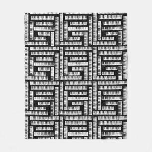 Piano Keys Fleece Blanket