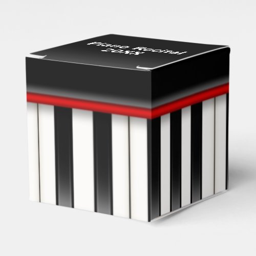 Piano Keys for Piano Recital Favor Boxes