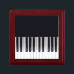 Piano Keys Gift Box<br><div class="desc">Designed by Leslie Harlow from a photograph of grand piano keys.  Great gift for the musician and the music lover alike.</div>