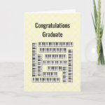 Piano Keys Graduation Card