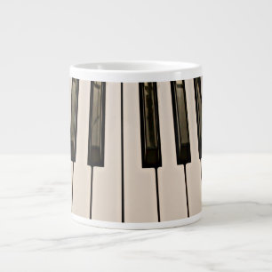 piano keys HDR vintage look electric keyboard Large Coffee Mug
