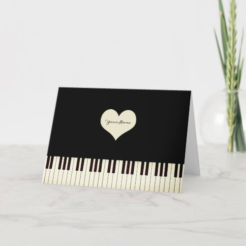 Piano Keys Holiday Card