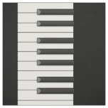 Piano Keys in Medium Scale on Black Fabric