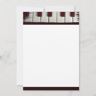Piano Keys Invitation