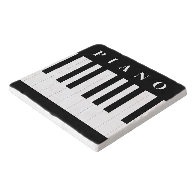 Piano Keys Keyboard Musical Music Themed Kitchen Trivet (Corner)