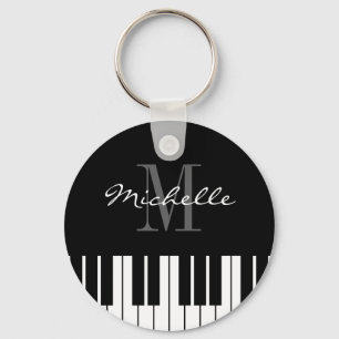 Piano keys keychain for kids, pianist or teacher