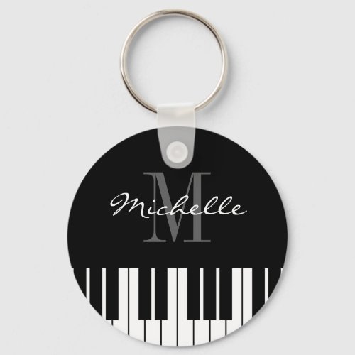Piano keys keychain for kids pianist or teacher