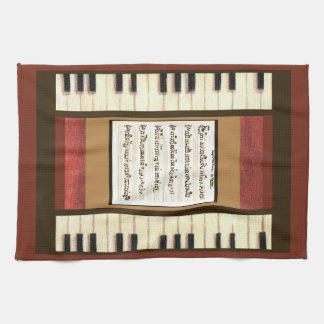 Piano Keys Kitchen Towel with my song sheet music