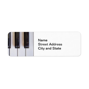 Piano Keys Label