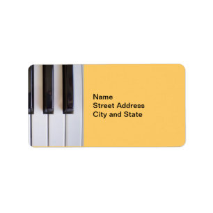 Piano Keys Label