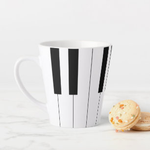 Piano Keys Latte Mug