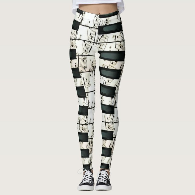Piano keys  leggings (Front)