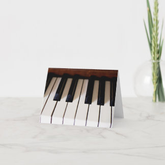Piano Keys Letterpress Thank You Card