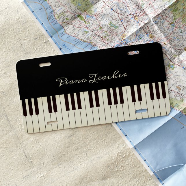 Piano Keys  License Plate (In Situ)