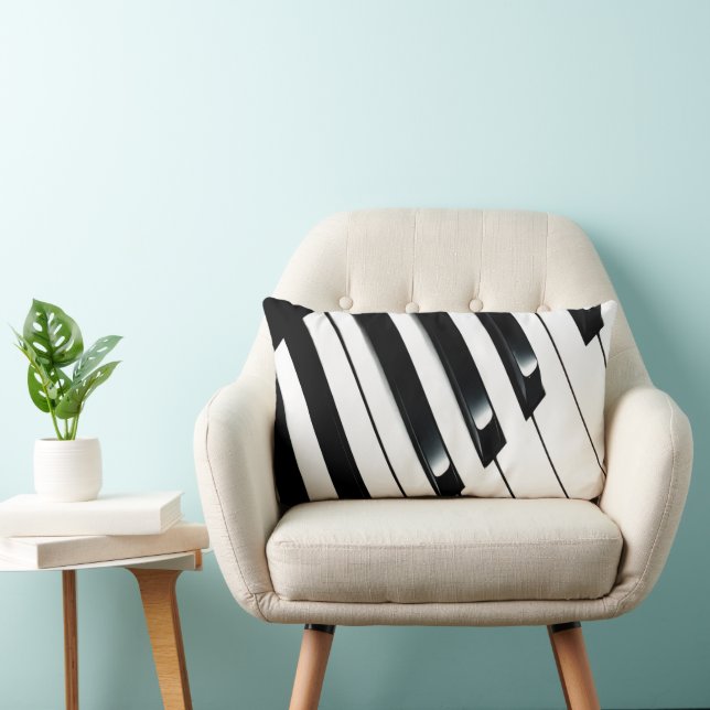 Piano Keys Lumbar Pillow (Chair)
