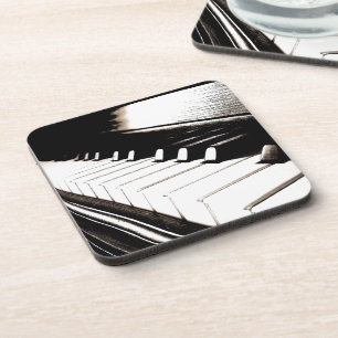 Piano Keys Macro Drink Coaster