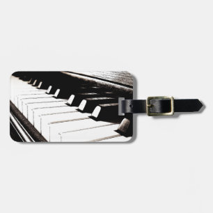 Piano Keys Macro Luggage Tag