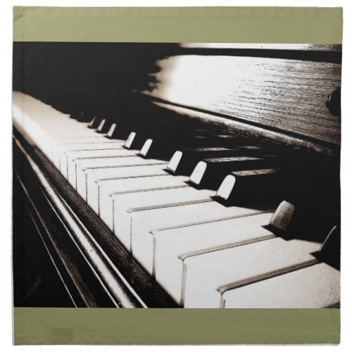 Piano Keys Macro Napkin