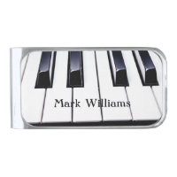 Piano Keys Money Clip