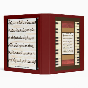 piano keys music border  sheet music binder