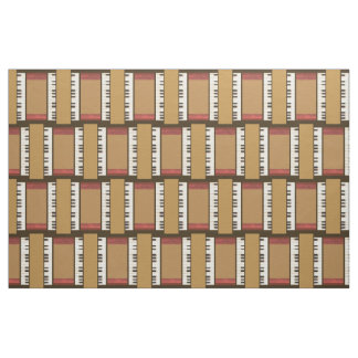 Piano Keys Music Frame Border Fabric
