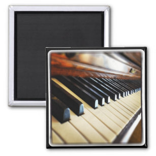 Piano Keys Music Gifts Square Fridge Magnet