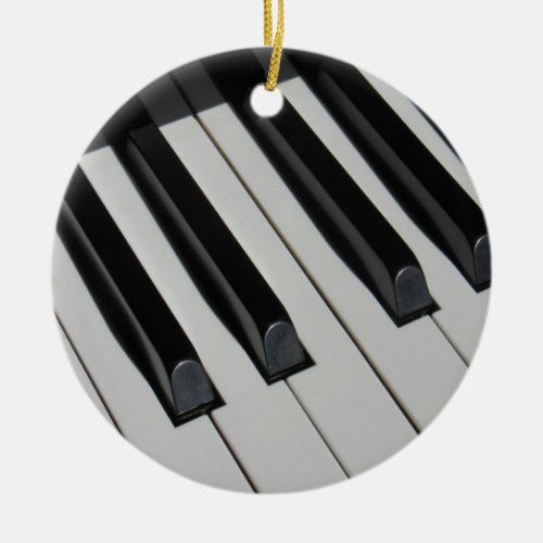 Piano Keys Music Instrument Musician Teacher Chic Ceramic Ornament