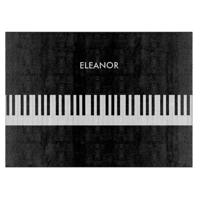 Piano Keys Music Keyboard Musical Instrument Cutting Board (Front)