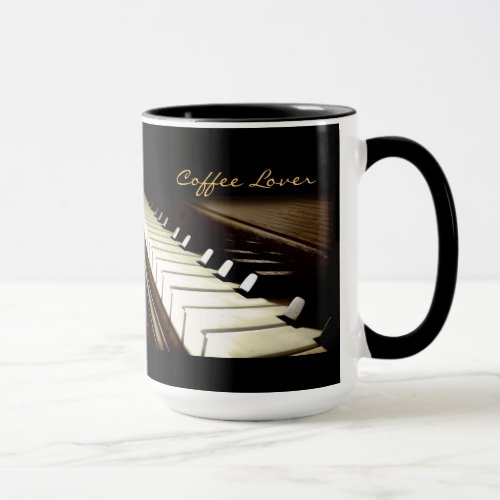 PIANO KEYS Music Lover Coffee Lover Drinking Mug