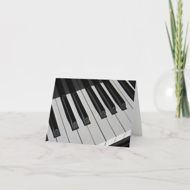 Piano Keys Music Lover Custom Card (Front)