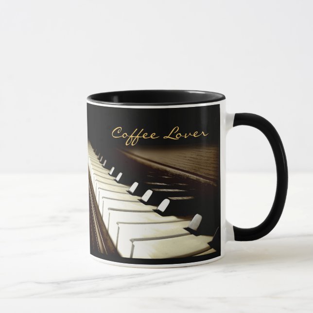 PIANO KEYS Music-Lover Drinking Mug (Right)