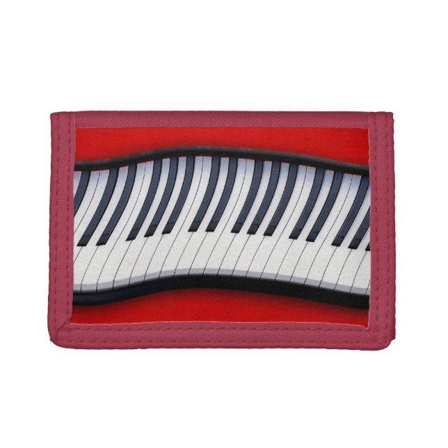 PIANO KEYS Music Lover Gift Designer Wallet (Front)