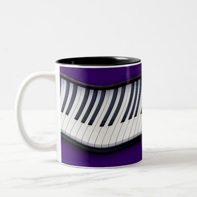 PIANO KEYS Music Lover Mugs (Left)