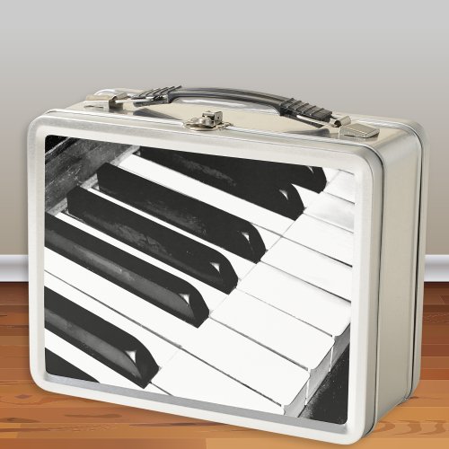 Piano Keys Music Lover Musical Instrument Themed Metal Lunch Box
