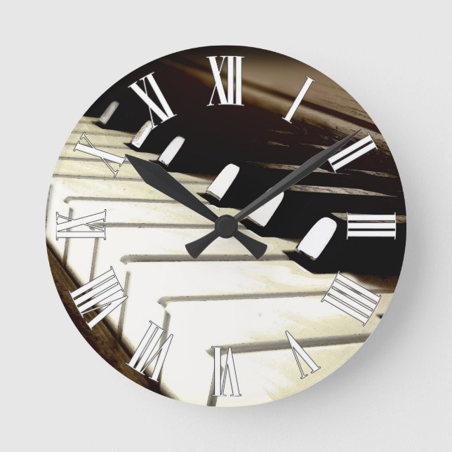 Piano Keys Music Lover's Wall Clock (Front)