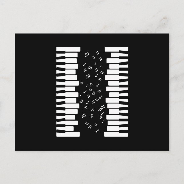 Piano Keys Music Notes Musician Piano Player Piani (Front)