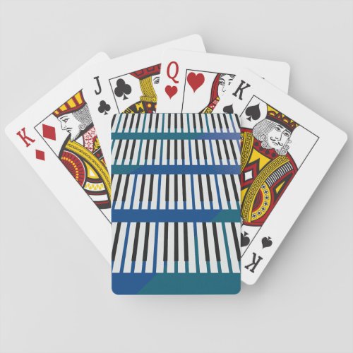 Piano Keys Music Playing Cards