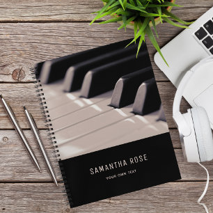 Piano Keys Music Teacher Classy Elegant Notebook