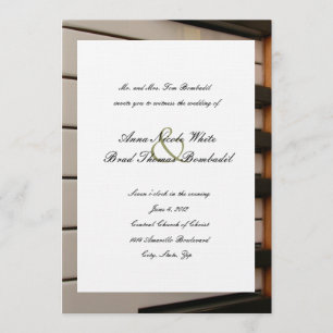 Piano Keys Music Wedding Invitation