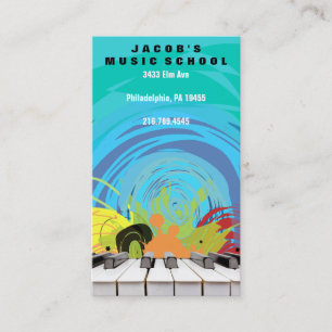 PIANO KEYS Musical Business Card