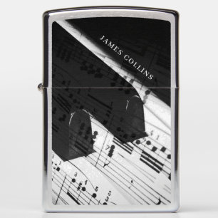 © Piano Keys & Musical Notes Personalized  Zippo Lighter