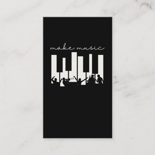 Piano Keys Musician Band Orchestra Music Teacher Business Card