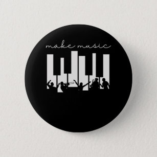 Piano Keys Musician Band Orchestra Music Teacher Button