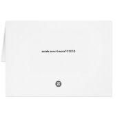 Piano Keys&Notes Blank Greeting/Note Card (Back Horizontal)
