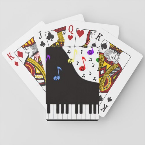 Piano Keys  Notes Poker Cards